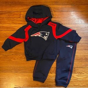 Patriots Kids Navy and Red Tracksuit